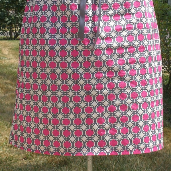 2910036 Fuschia Patterened Mini Skirt