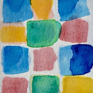 Originele schilderijen op aquarelpapier. Ontwerp van glas-in-loodramen. Een mooie kleurrijke kaart om te geven of te versturen: een echt kunstwerk!
