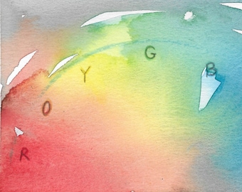 Color Spectrum, blank note cards
