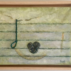 Grace Note, mixed media painting image 1