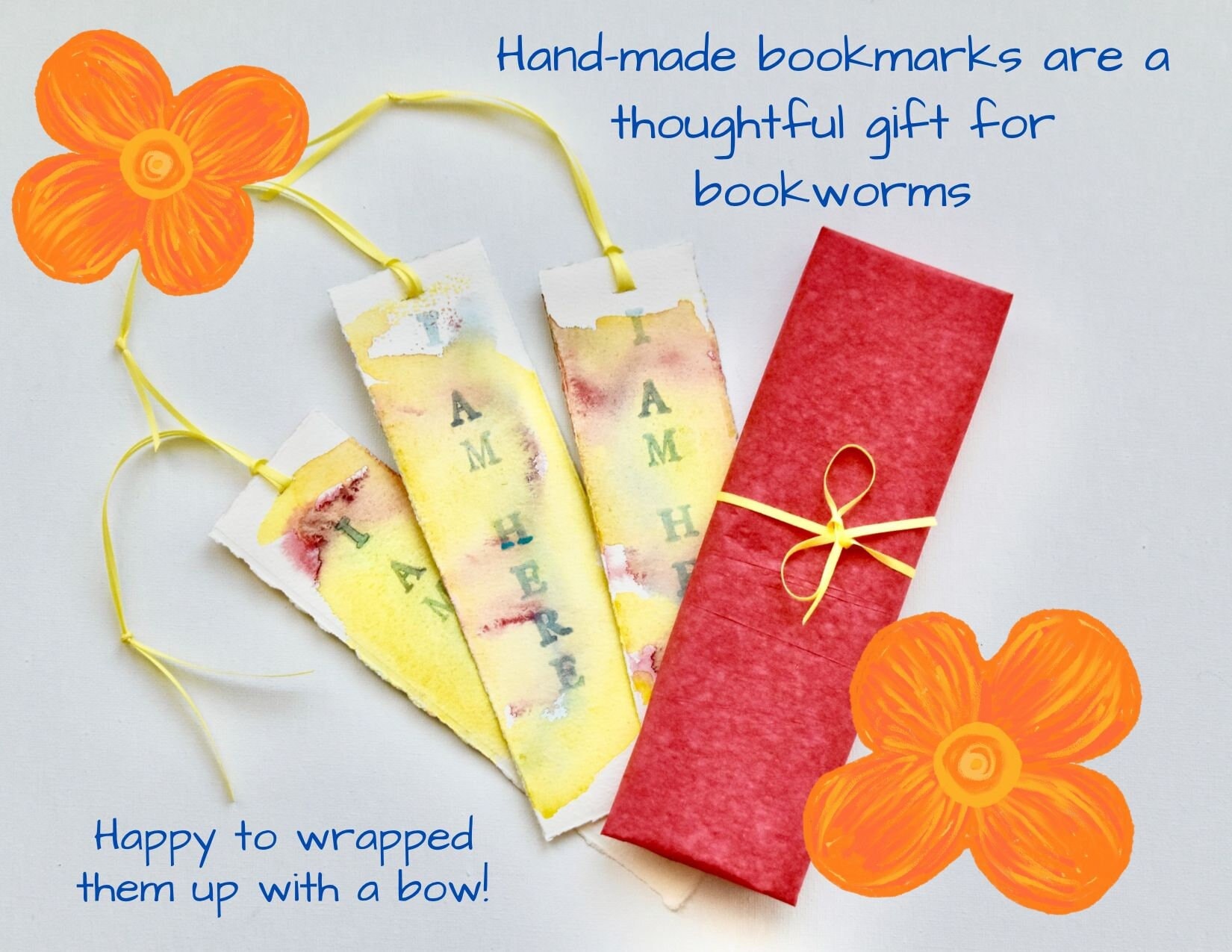Bookmark Hamsa Bookmark Ribbon Bookmark Maroon Ribbon Gift 