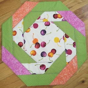 Cherry Spiral Table Topper