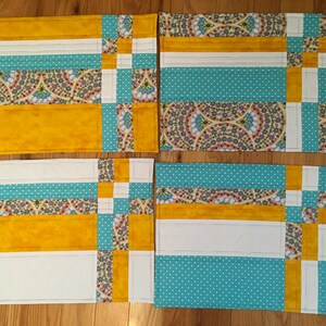 Flowers and Polka Dot Placemats (set of 4)