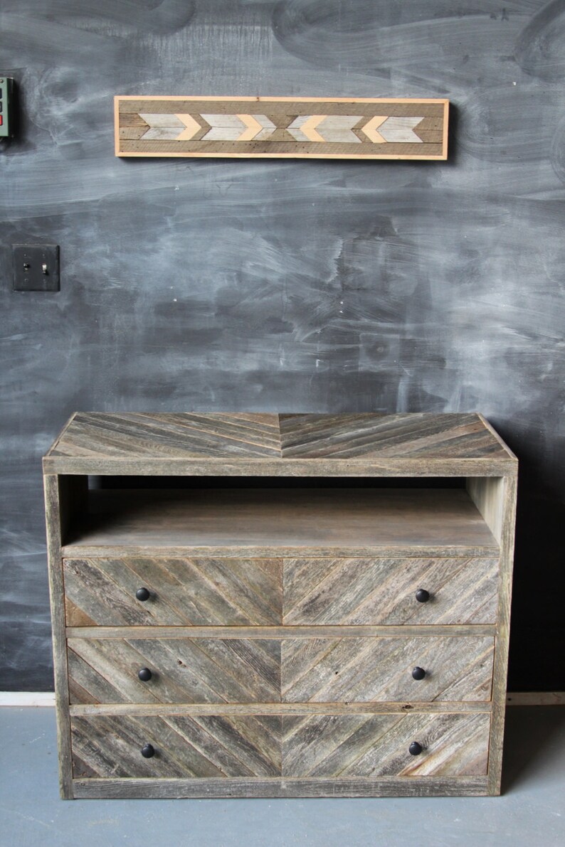 Reclaimed Barn Wood Dresser Console Sideboard Media Stand Etsy