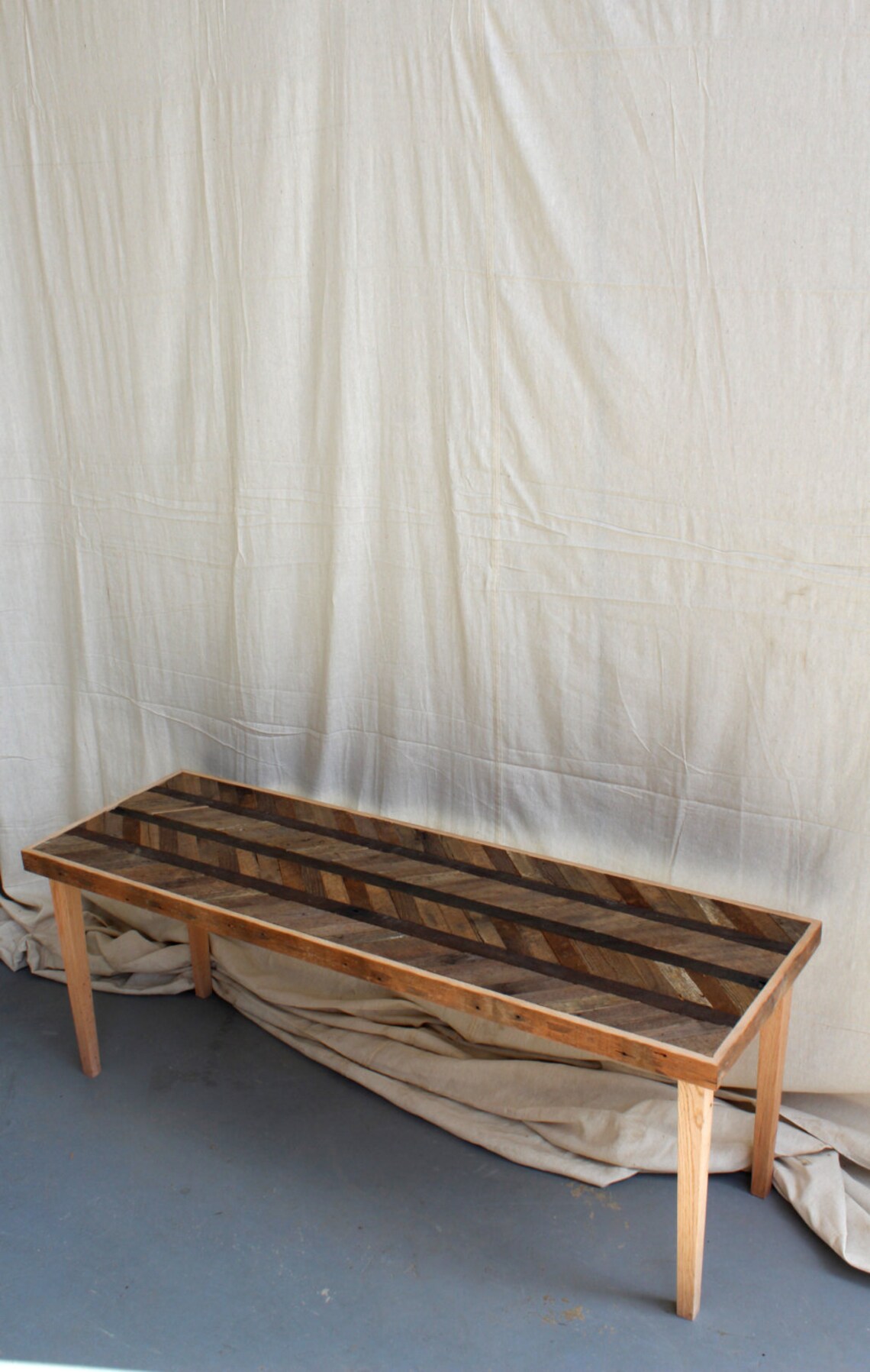 Reclaimed Barn Wood Coffee Table Pattened Arrow Chevron Etsy