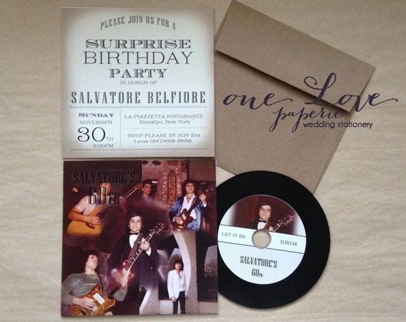 Personalized Cd Invitation