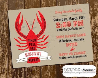 Crawfish Boil Invite Etsy