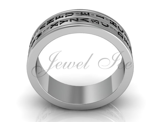 Decoder Ring Platinum Two Row Spinner Da Vinci Cryptex Codex - Etsy