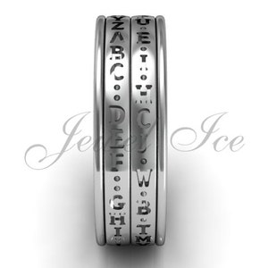Decoder Ring - Platinum Two Row Spinner Da Vinci Cryptex Codex Decoder ...