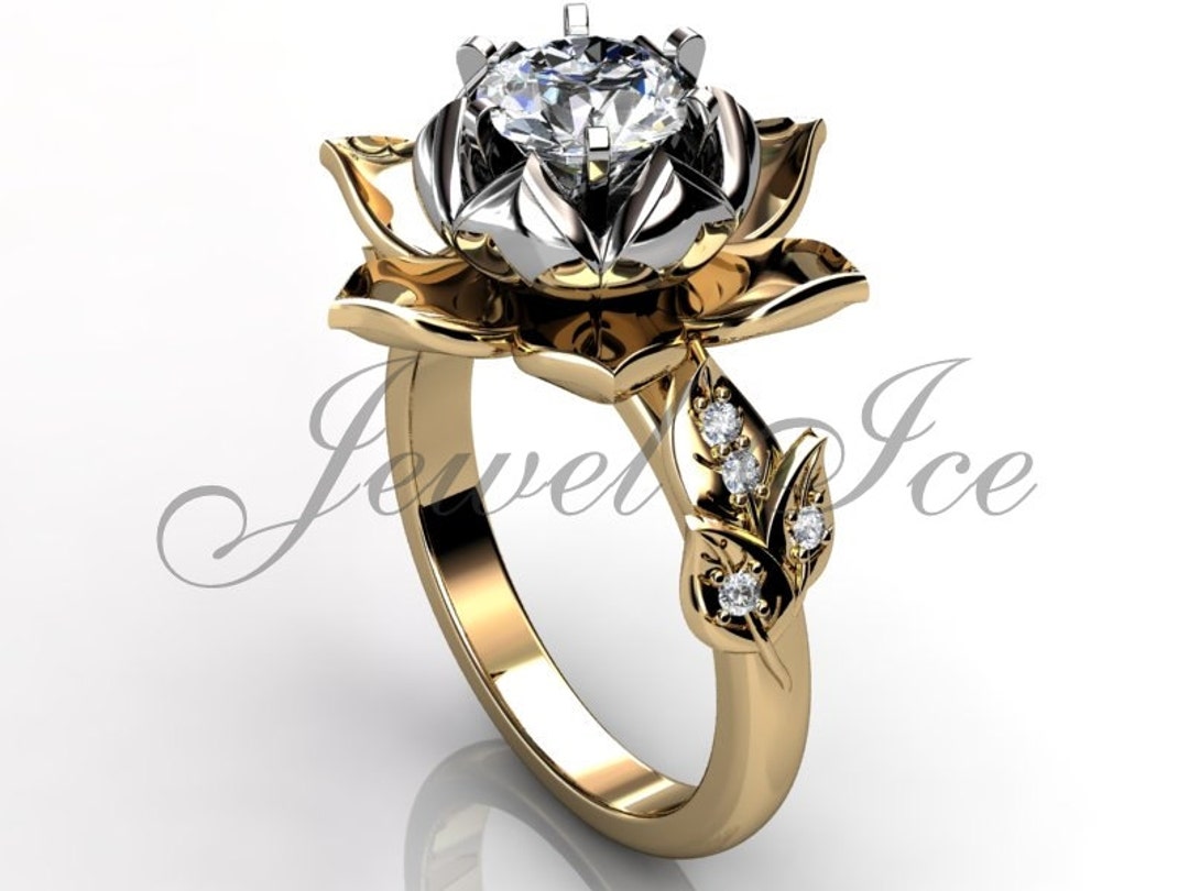 Anillo de compromiso flor de loto deals