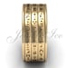 14k Yellow Gold Three Row Spinner Da Vinci Cryptex, Codex, Decoder Ring ...