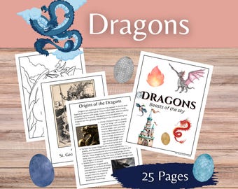 Dragons Unit Study: Folklore, History, Creative Writing (Digital Download)