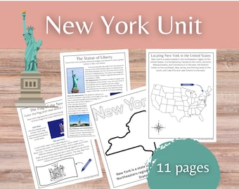 Miniunidad del estado de Nueva York: Geografía, historia y la Estatua de la Libertad (Descarga digital)