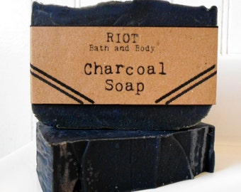 Charcoal Soap bar, All natural, Vegan, and Handmade.