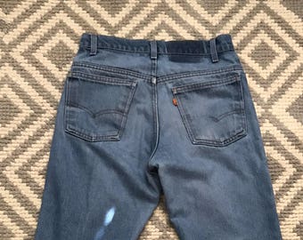 Vintage 70's-80's Levi's 508 Orange Tab Jeans