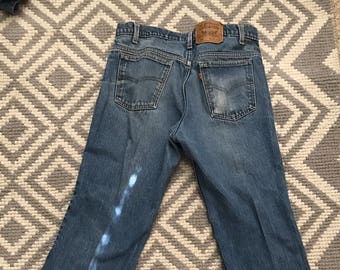 Vintage 80's Levi's 517 Orange Tab Jeans