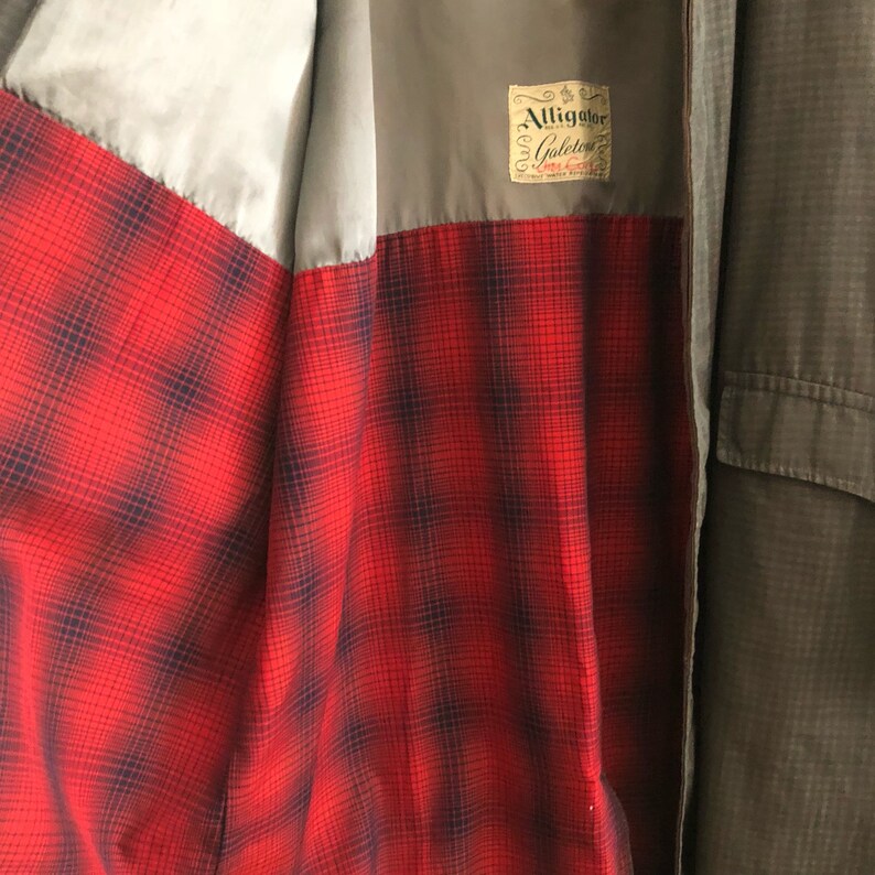Vintage Alligator Brand Trench Coat