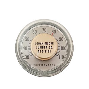 Vintage Orb Thermometer Desk Honeywell Small Ball 1950s Advertising Non-mercury