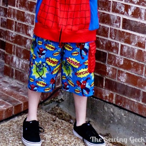 Comfy Shorts - Boy's PDF Pattern With Three Pocket Options. Baby Pattern. Toddler Pattern. PDF Sewing Pattern Sizes 3 months - 18