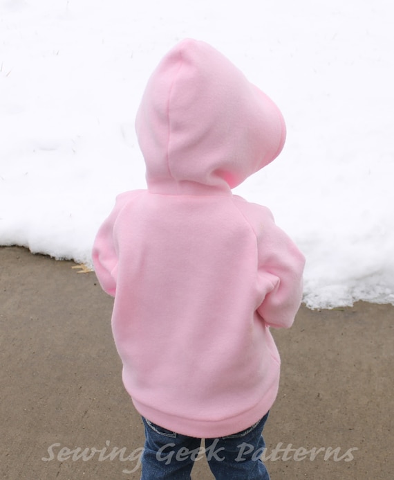 Children's Comfy Hoodie / Zip up Jacket PDF Pattern. Unisex