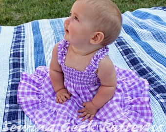 The Audrey Dress - Girl's Sundress PDF Pattern. Shirred Summer Dress. Girl's Sewing Pattern. Toddler Dress Pattern. Sizes 3 months - 6 years