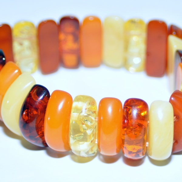 Multi Color Amber Bracelet