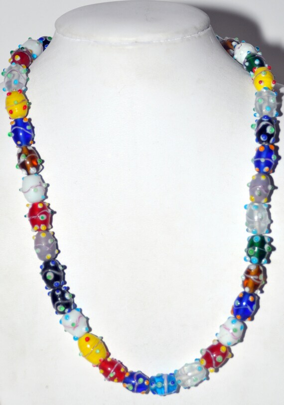 hand blown glass bead Gem