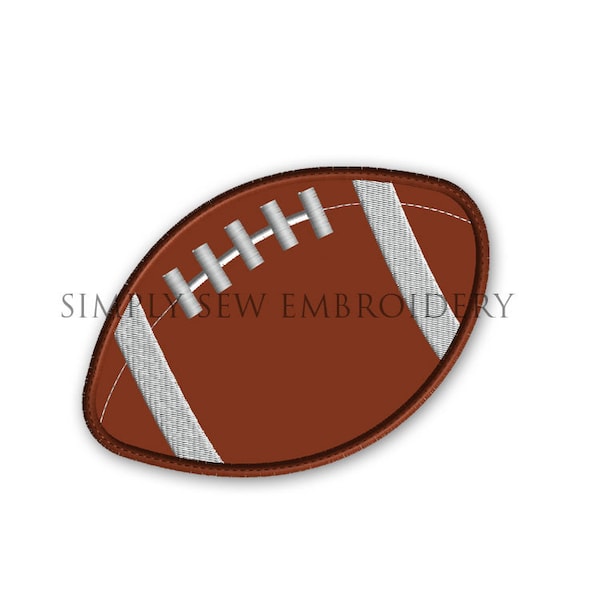 Football Applique -- Boy Embroidery Design Machine Applique No. 045