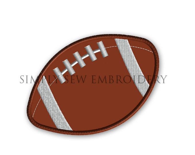 Football Applique Boy Embroidery Design Machine Applique Etsy