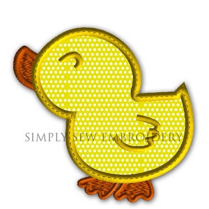 Duck Applique Machine Embroidery Design No. 05