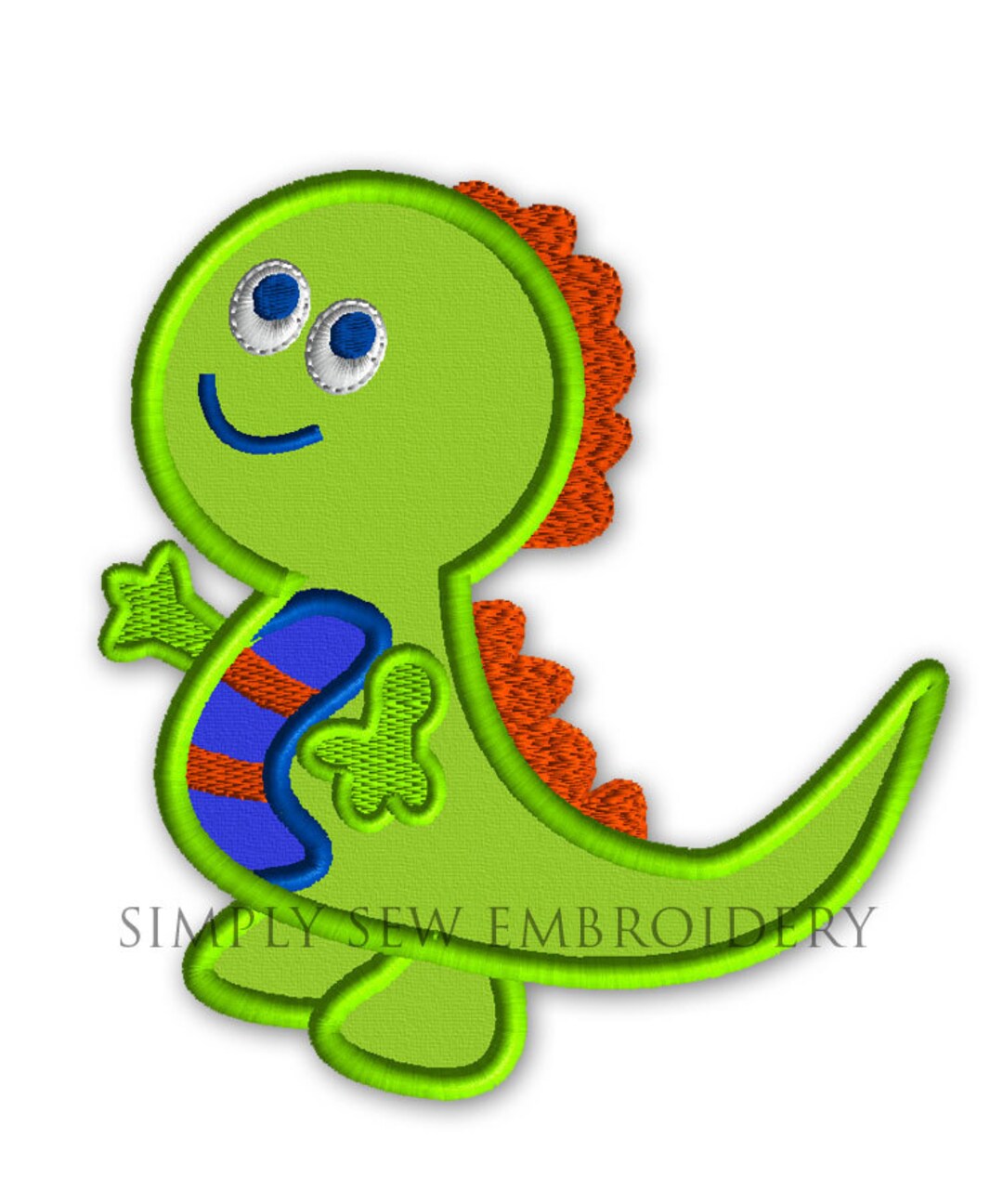 Dinosaur Two Applique Machine Embroidery Design No.51 - Etsy
