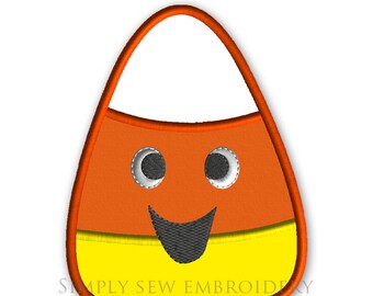 Halloween Candy Corn Single Machine Embroidery Design No.H05