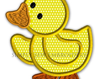 Walking Duck Applique Machine Embroidery Design No. 15