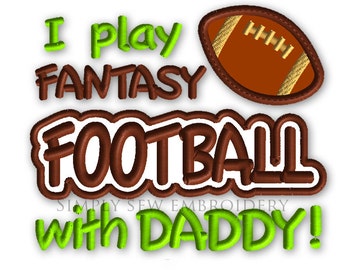 Juego fútbol de fantasía con apliques de Daddy - Boy bordado diseño máquina apliques Nº 045