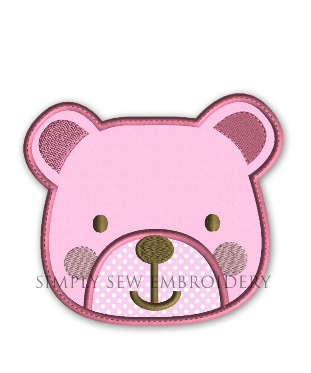 [GRAVER]★FLOWER BEAR SMILE EMBROIDERY SHORT PADDING GRAVER]☆FLOWER BEAR SMILE EMBROIDERY SHORT PADDING