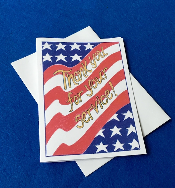 military-appreciation-card-thank-you-for-your-service-5x7-card-etsy