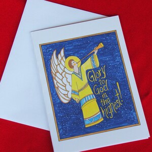 Christmas Angel Card/ Christmas Card/ « Glory to God » in the Highest card/ Angel card