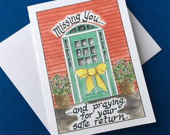 Military Appreciation Card/ Missing You Card/ Greeting Card
