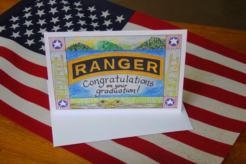 Military Appreciation/ranger School Graduation Card Etsy