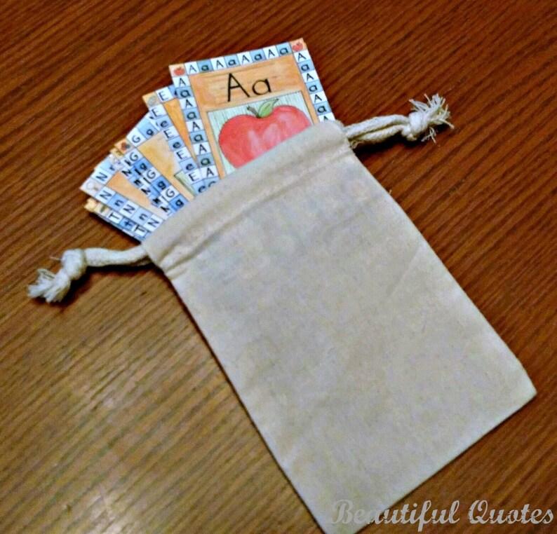 Alphabet Cards Alphabet Cards in a Bag Miniature Alphabet ...