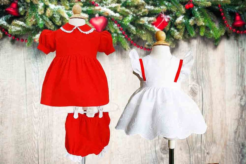 christmas pinafore dress