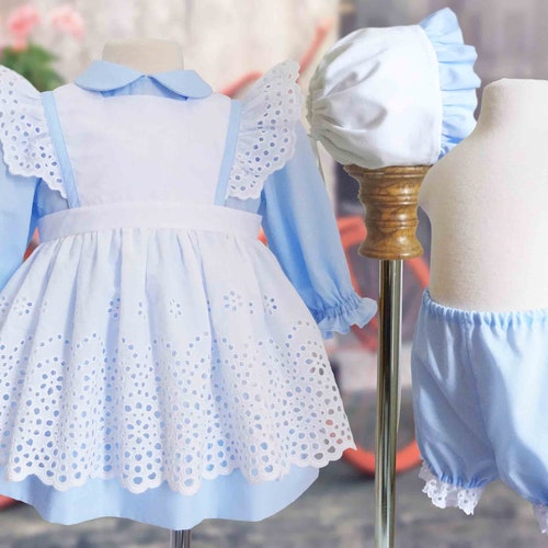 Baby Pinafore Dress Baby Bonnet Baby 