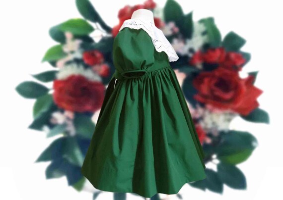 white christmas dresses Christmas Tree Dress with Headpiece Size 5-6 – Turner Toys main image 0