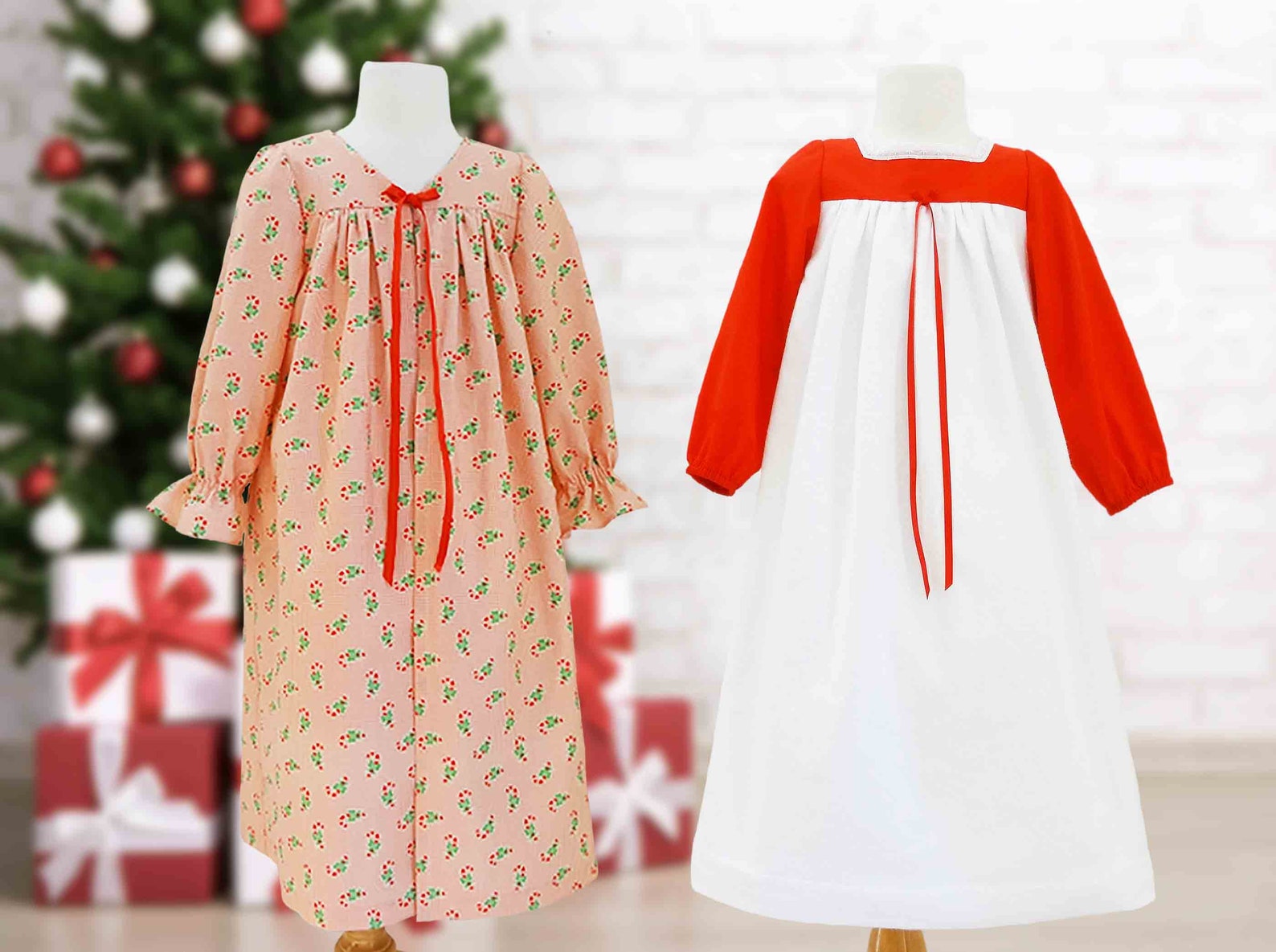 christmas sleeping gowns