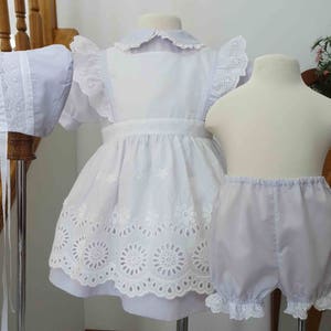 Pinafore and Dress, One to Four Years, Baby Bonnet, Child Pinafore Dress