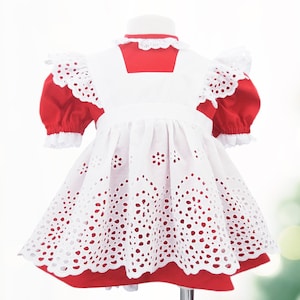 Baby Toddler Pinafore Dress Set, Infant Pinafore, Childs Dress Pinafore, Baby Bloomers