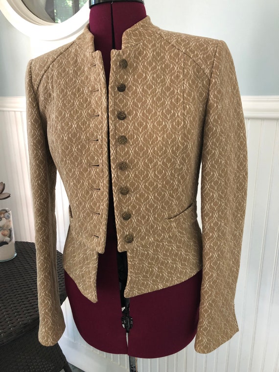 Military Jacket Vintage 1990s DKNY Tapestry Milit