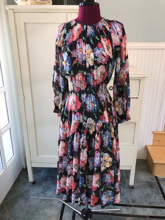 vintage floral dress
