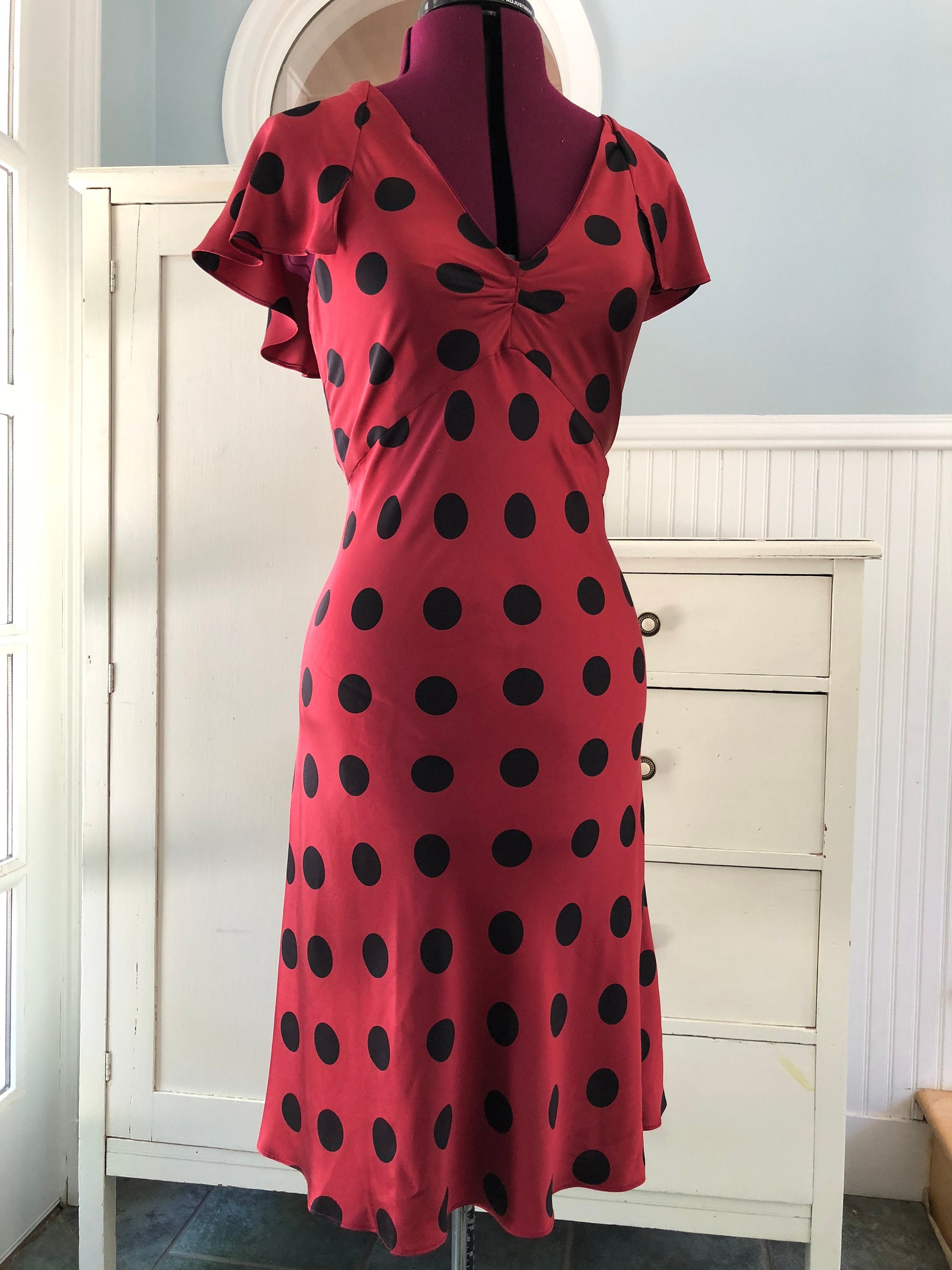 betsey johnson polka dot dress