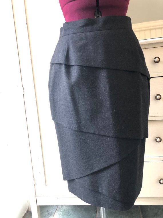 Vintage GALTRUCCO made in Italy wool pencil tulip